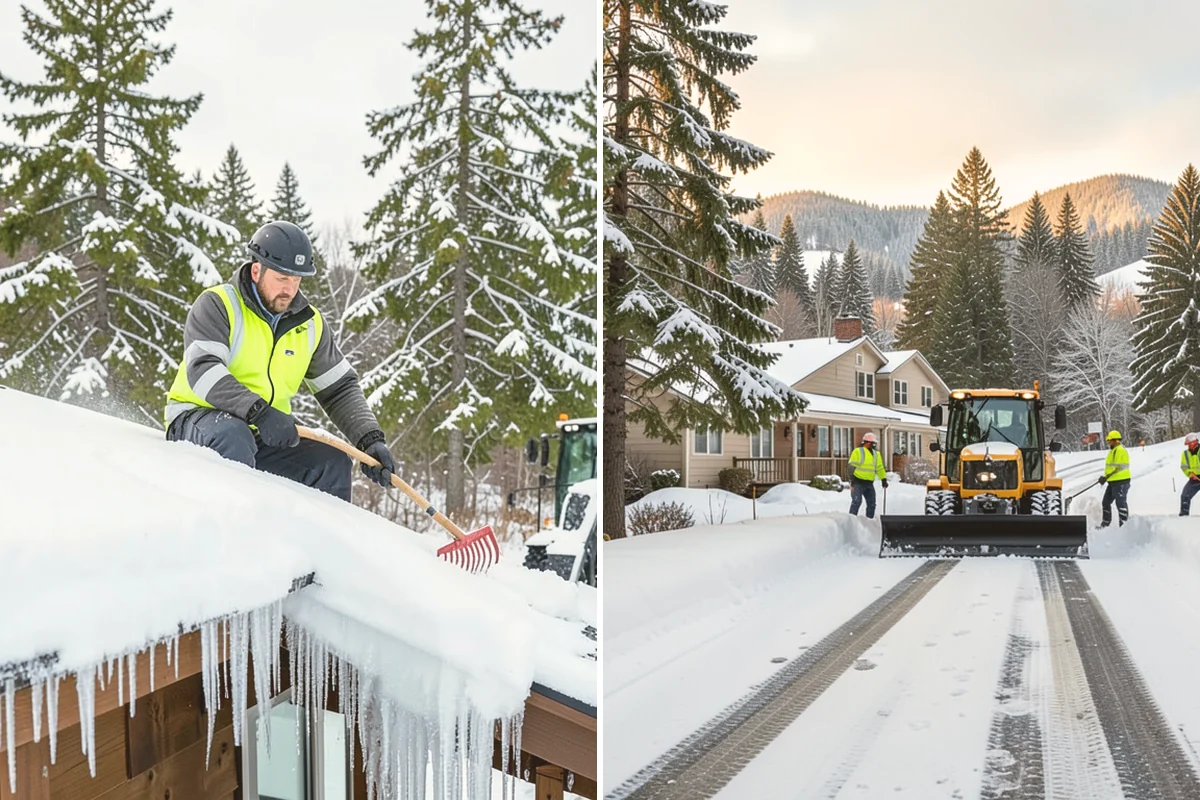 Gated Community Snow Removal in Orting, Pierce County, WA - We coordinate gate access and priorities with the HOA