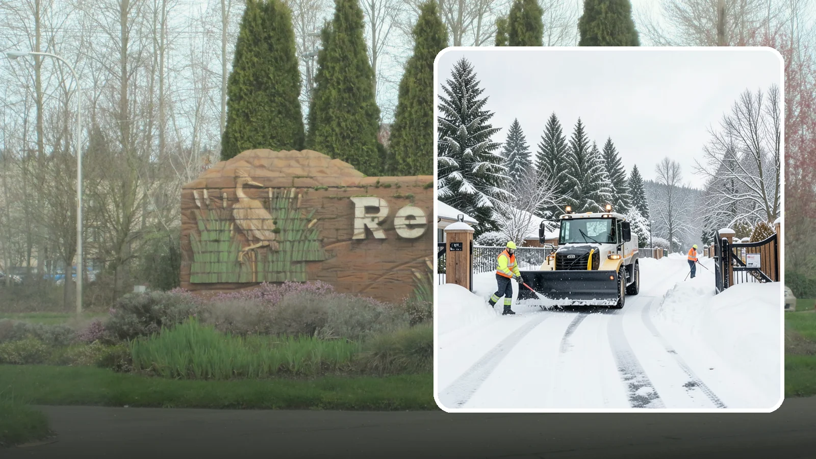 Gated Community Snow Removal in Renton, King County, WA - We clear entry gates, interior roads, and common walkways for gated Western Washington communities under one coordinated plan.