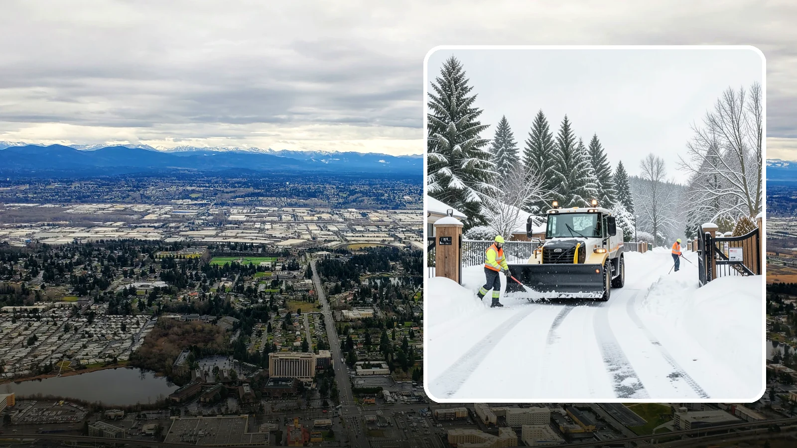Gated Community Snow Removal in SeaTac, King County, WA - We clear entry gates, interior roads, and common walkways for gated Western Washington communities under one coordinated plan.
