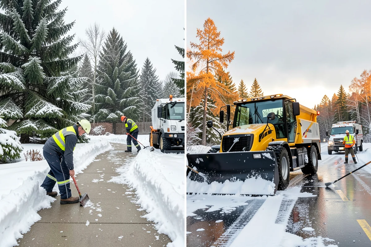 Gated Community Snow Removal in SeaTac, King County, WA - We coordinate gate access and priorities with the HOA