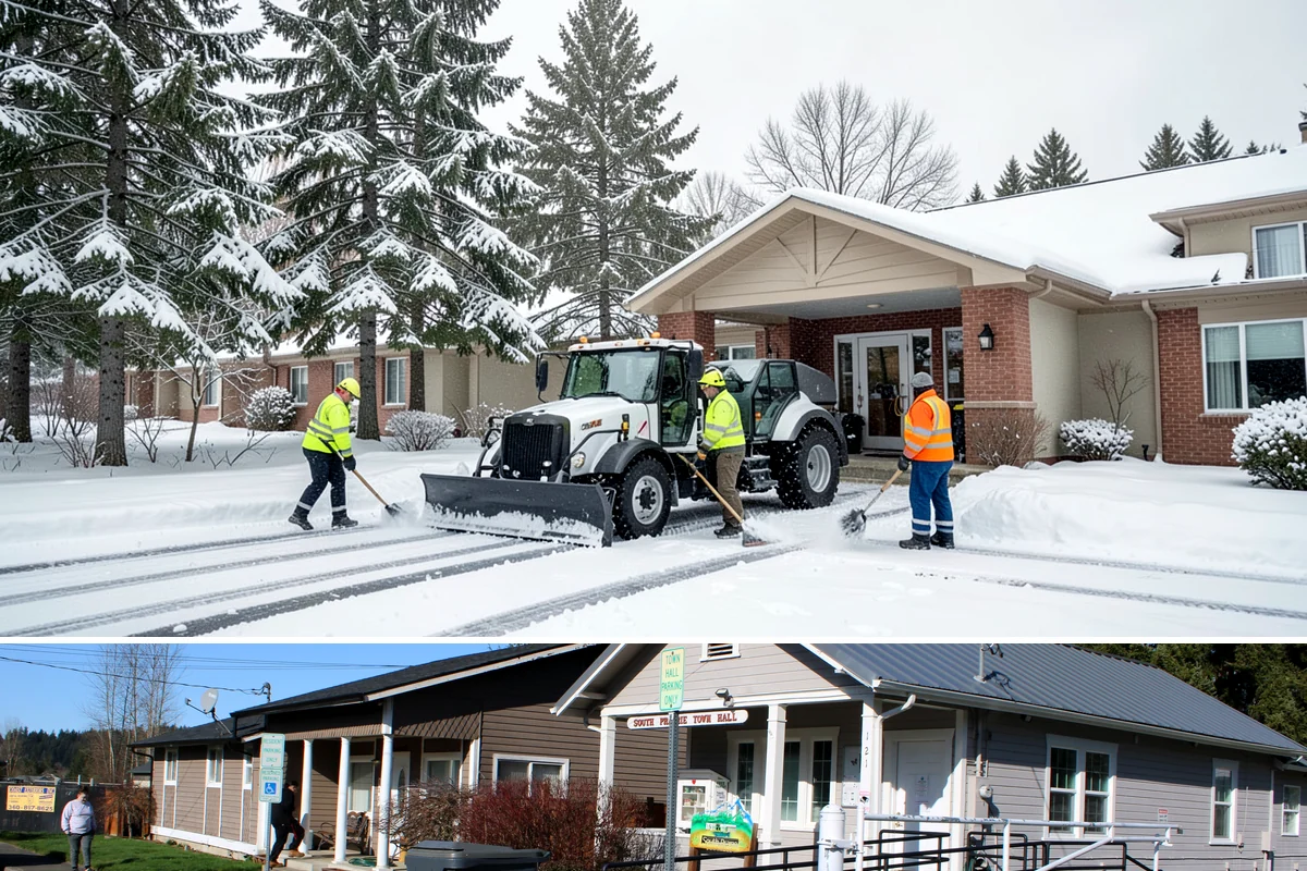 Gated Community Snow Removal in South Prairie, Pierce County, WA - Gated communities need full-network service with each accumulating snow and gate-area attention whenever a hard freeze threatens...