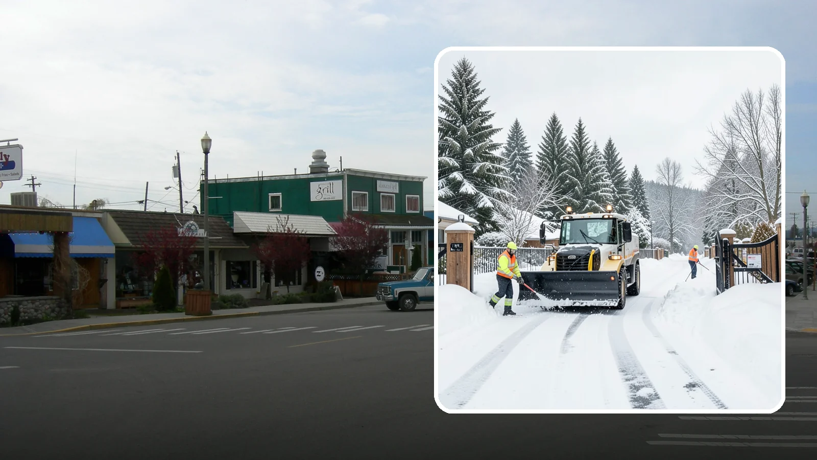 Gated Community Snow Removal in Stanwood, Snohomish County, WA - We clear entry gates, interior roads, and common walkways for gated Western Washington communities under one coordinated plan.