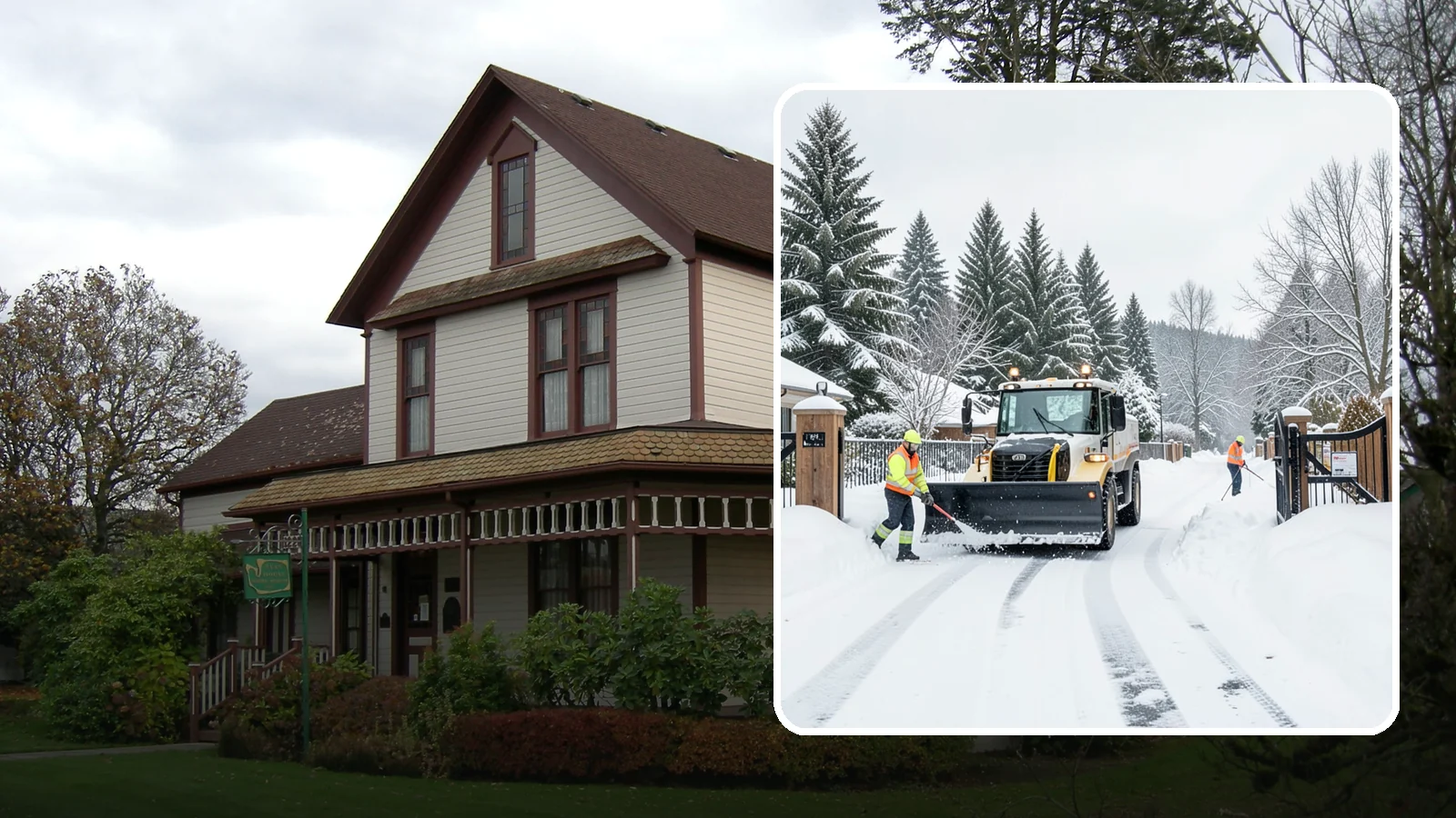 Gated Community Snow Removal in Sumner, Pierce County, WA - We clear entry gates, interior roads, and common walkways for gated Western Washington communities under one coordinated plan.