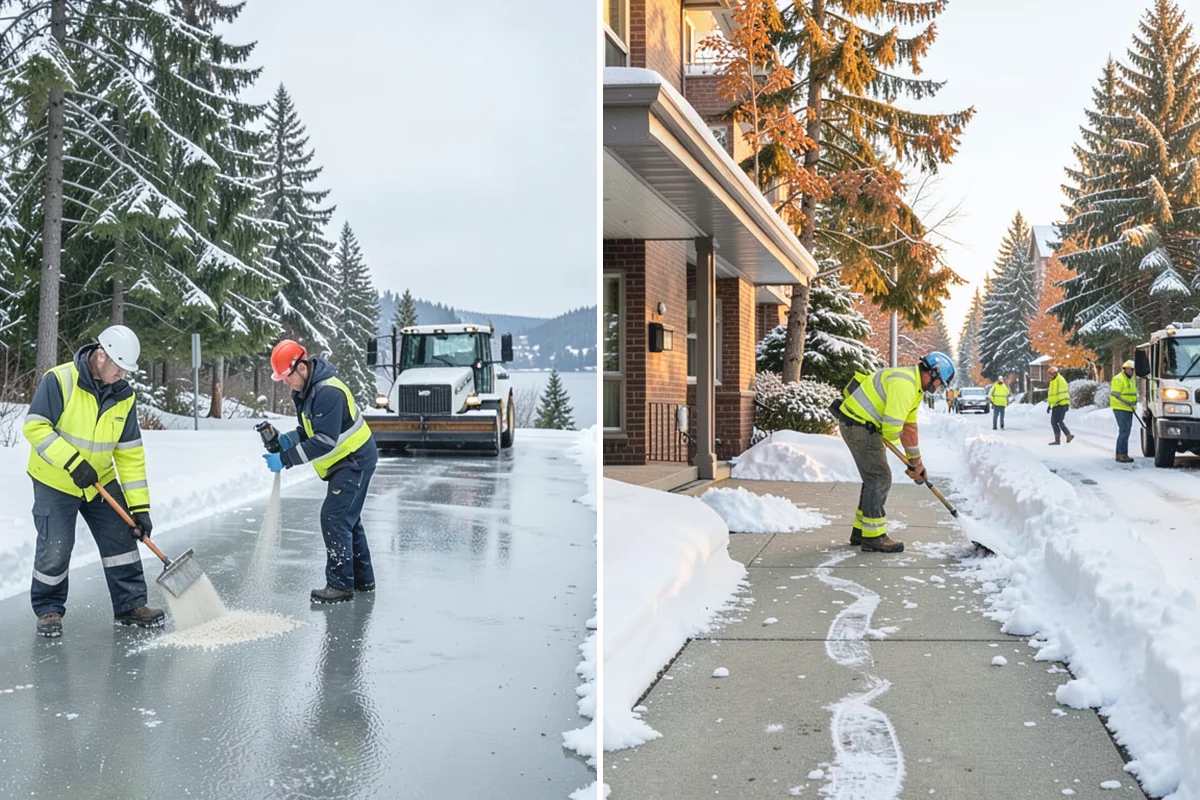 Gated Community Snow Removal in Sumner, Pierce County, WA - We coordinate gate access and priorities with the HOA