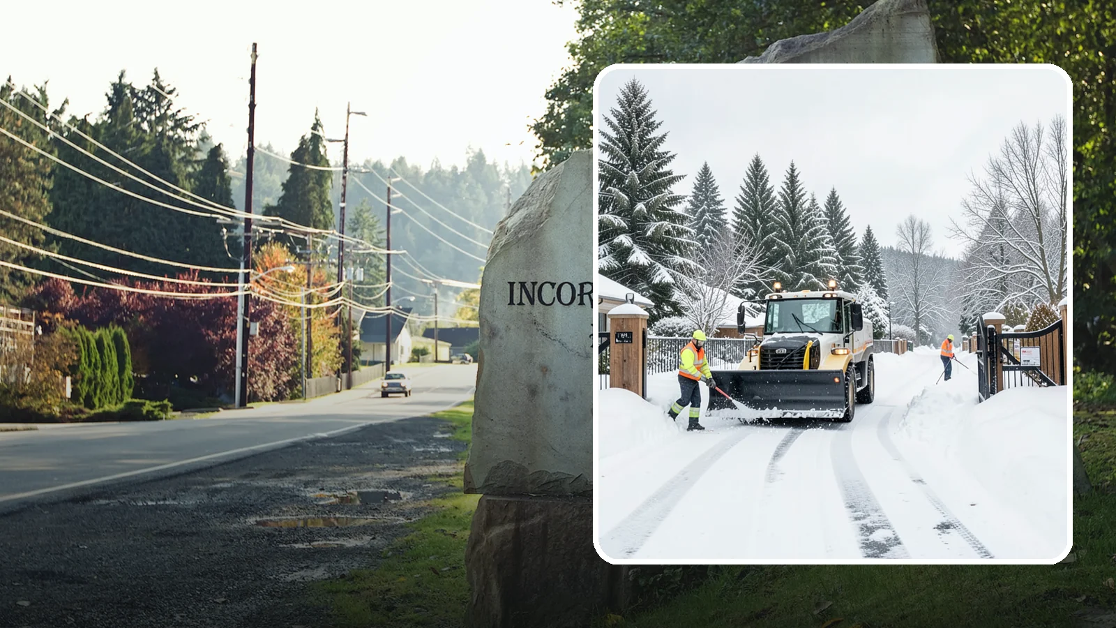 Gated Community Snow Removal in Wilkeson, Pierce County, WA - We clear entry gates, interior roads, and common walkways for gated Western Washington communities under one coordinated plan.