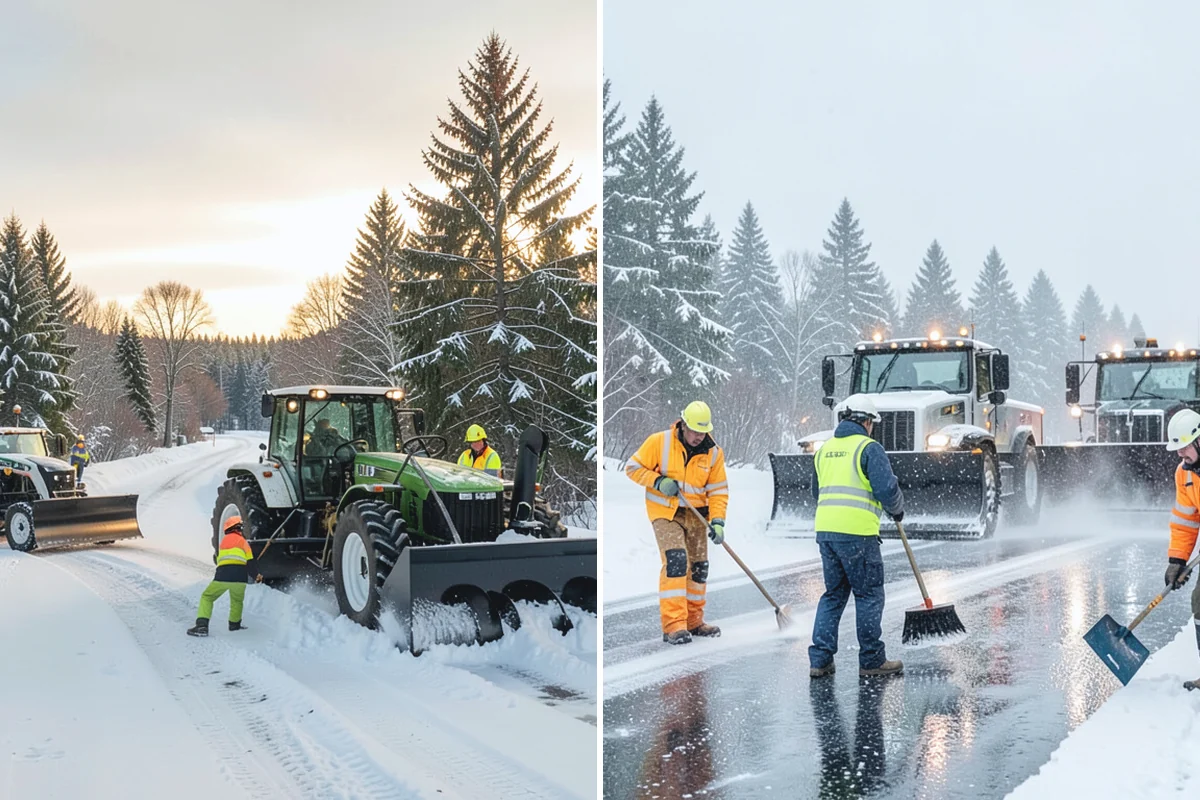 Gated Community Snow Removal in Wilkeson, Pierce County, WA - We coordinate gate access and priorities with the HOA