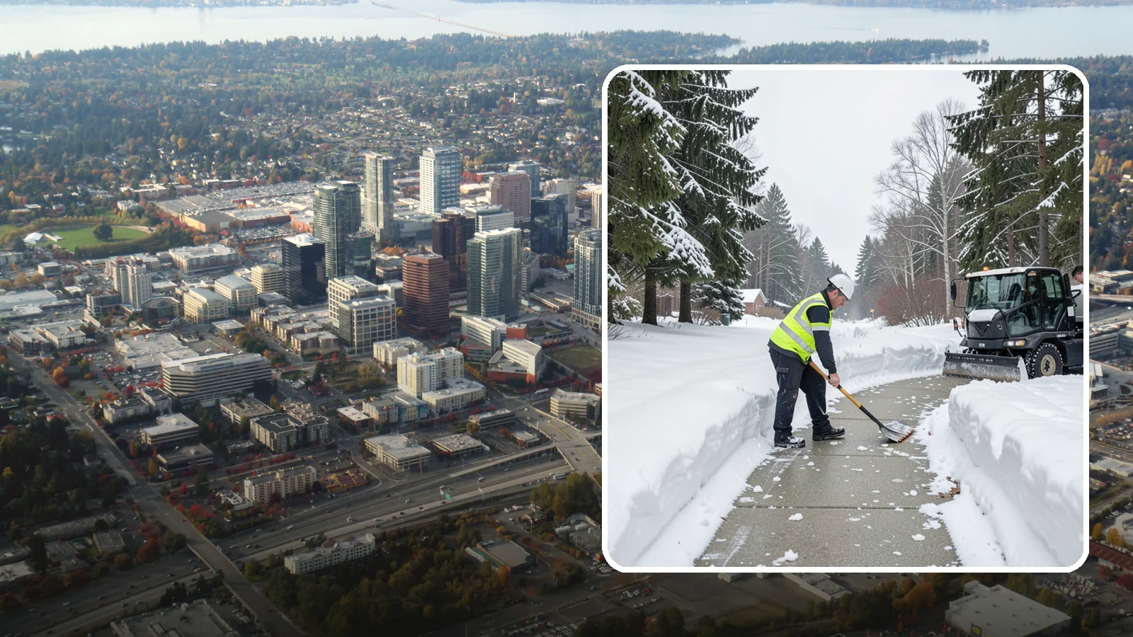 Generator Access Clearing in Bellevue, King County, WA - We clear snow and ice from around backup generators and their controls so they stay serviceable during Western Washington outages.