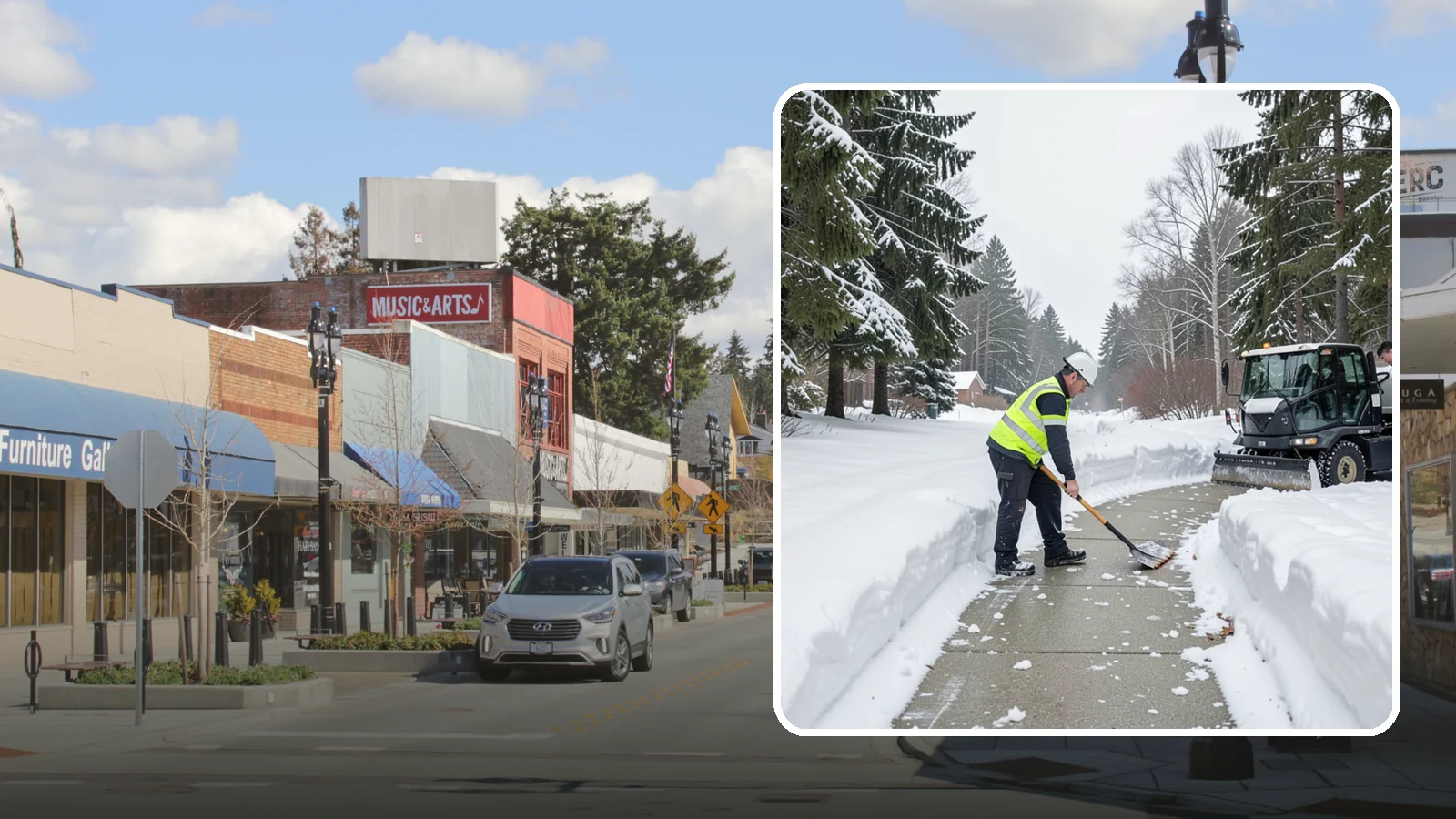 Generator Access Clearing in Bothell, King County, WA - We clear snow and ice from around backup generators and their controls so they stay serviceable during Western Washington outages.