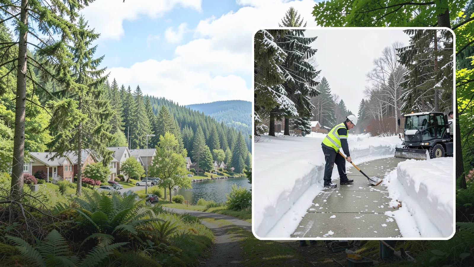 Generator Access Clearing in Lake Forest Park, King County, WA - We clear snow and ice from around backup generators and their controls so they stay serviceable during Western Washington outages.
