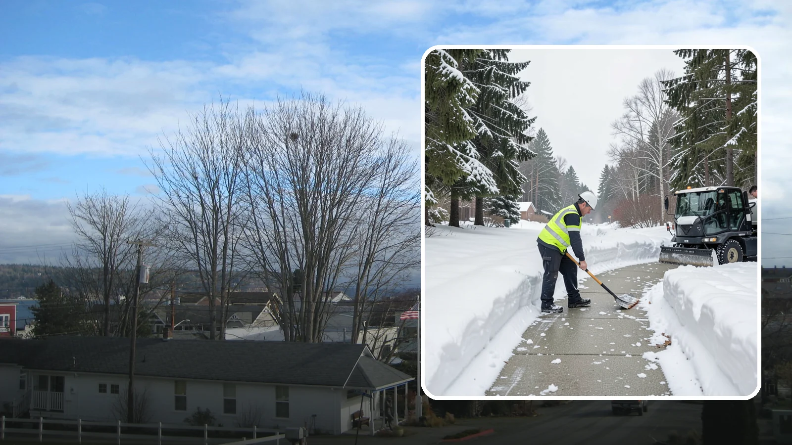 Generator Access Clearing in Langley, Island County, WA - We clear snow and ice from around backup generators and their controls so they stay serviceable during Western Washington outages.