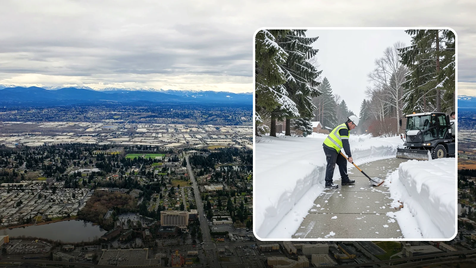 Generator Access Clearing in SeaTac, King County, WA - We clear snow and ice from around backup generators and their controls so they stay serviceable during Western Washington outages.