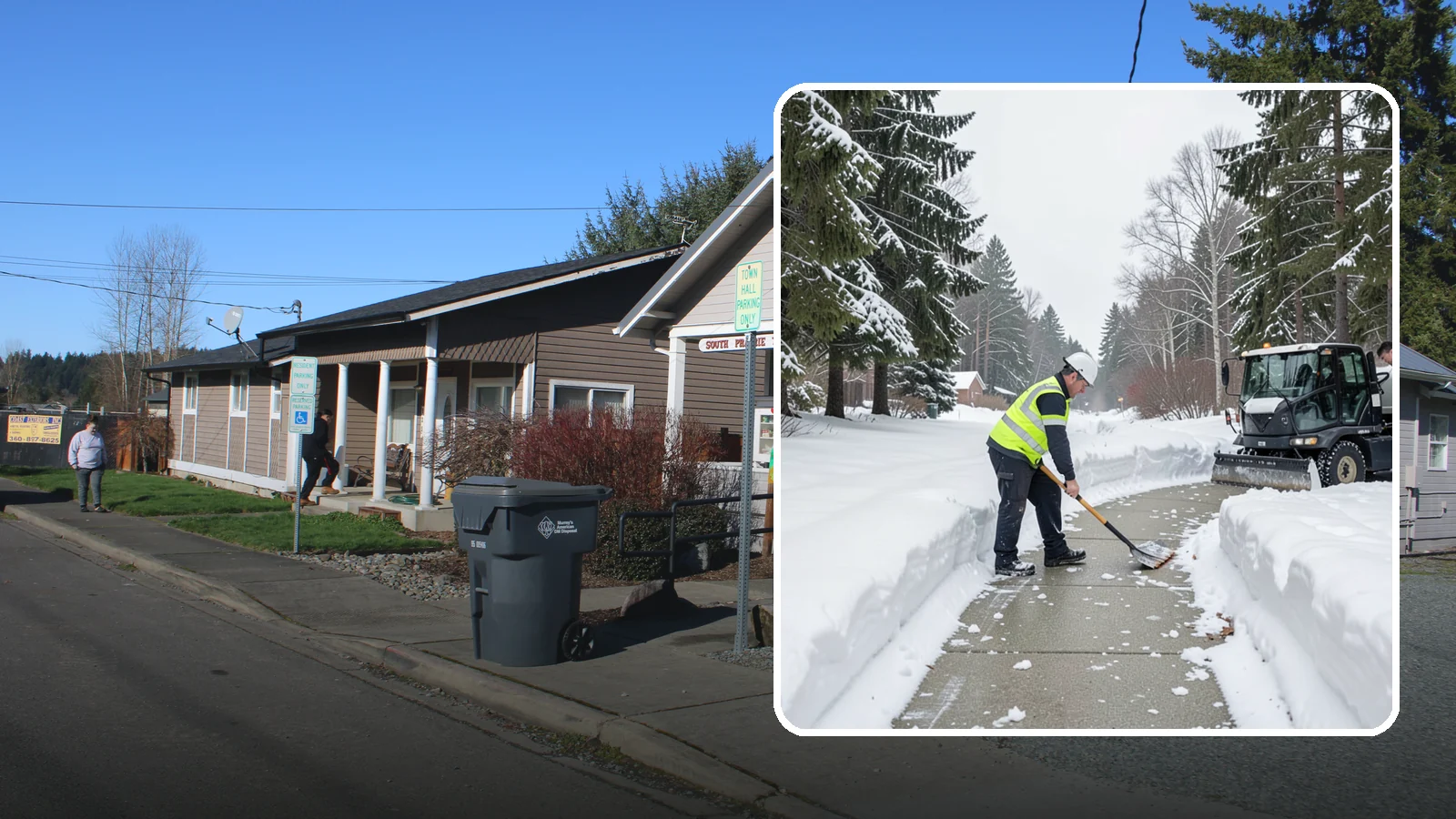 Generator Access Clearing in South Prairie, Pierce County, WA - We clear snow and ice from around backup generators and their controls so they stay serviceable during Western Washington outages.