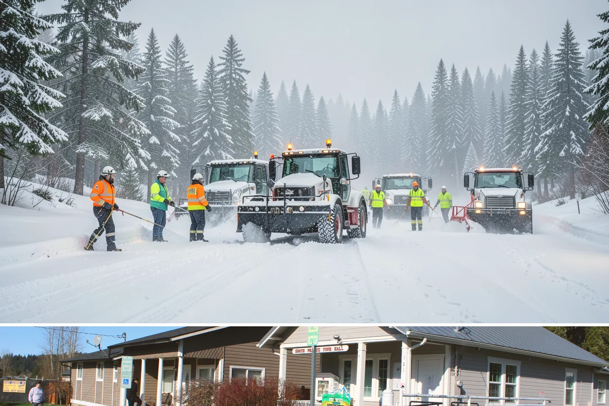 Generator Access Clearing in South Prairie, Pierce County, WA - Kept clear throughout every winter storm event when outage risk peaks from November through March.