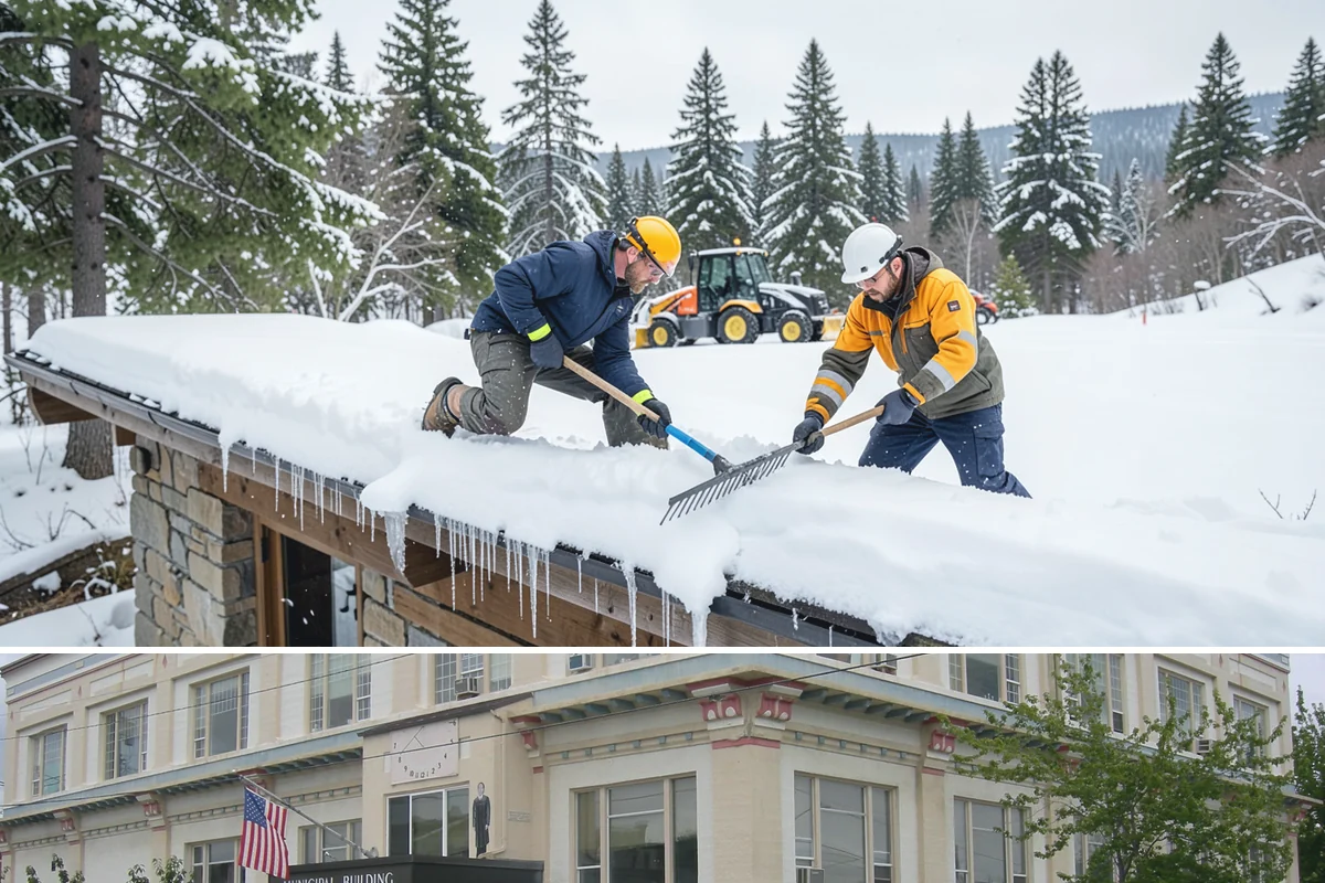 Government Building Snow Removal in Anacortes, Skagit County, WA - Civic buildings need coverage November through February whenever lowland snow disrupts public access.