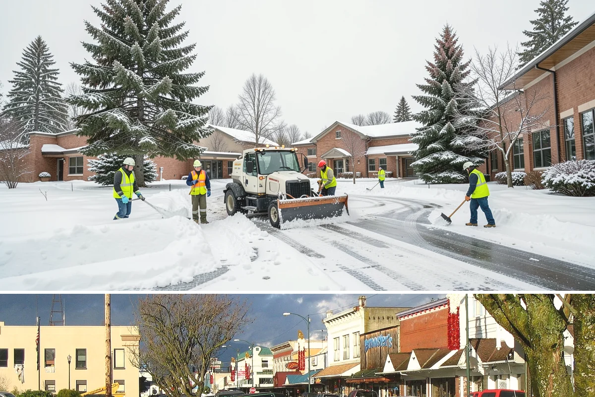 Government Building Snow Removal in Arlington, Snohomish County, WA - Civic buildings need coverage November through February whenever lowland snow disrupts public access.
