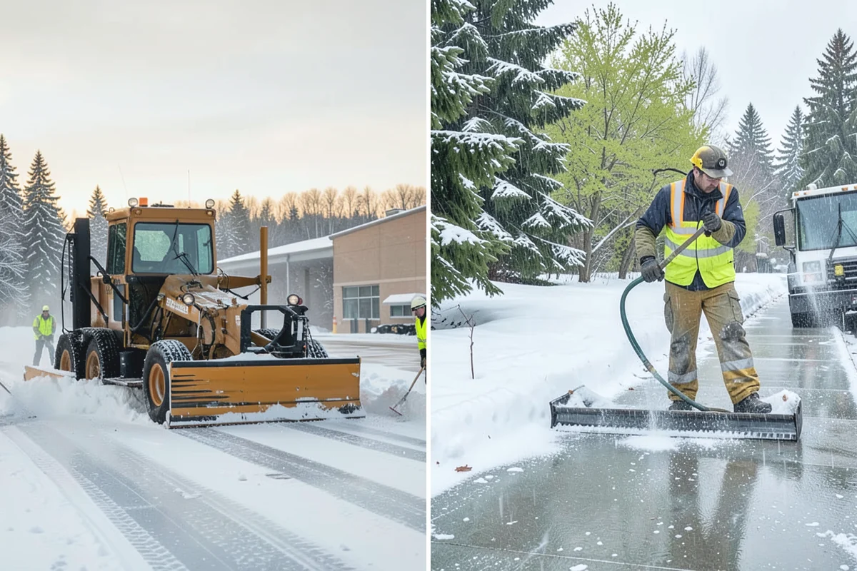 Government Building Snow Removal in Beaux Arts Village, King County, WA - Identify ADA routes, public entrances, and civic parking
