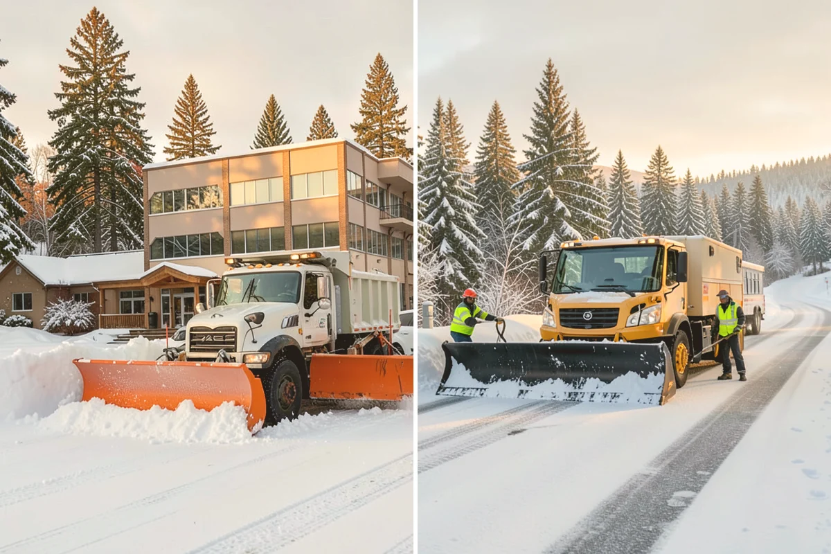 Government Building Snow Removal in Bellevue, King County, WA - Identify ADA routes, public entrances, and civic parking