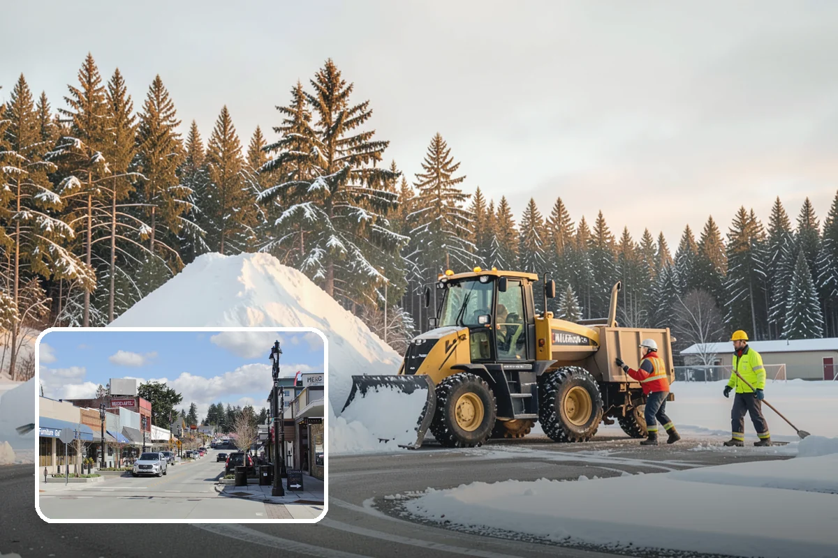 Government Building Snow Removal in Bothell, King County, WA - ADA entrances and accessible routes cleared to standard