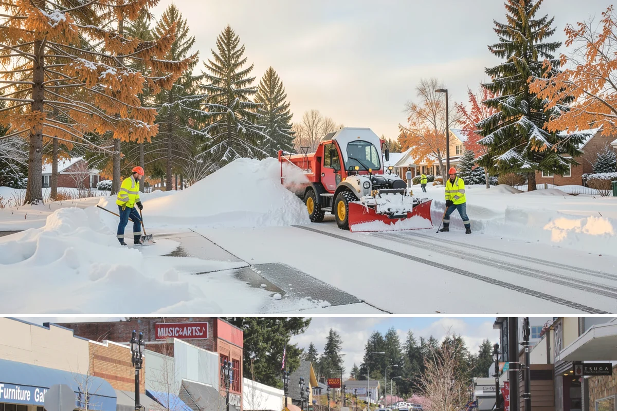 Government Building Snow Removal in Bothell, King County, WA - Civic buildings need coverage November through February whenever lowland snow disrupts public access.