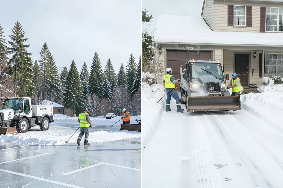 Government Building Snow Removal in Buckley, Pierce County, WA - Identify ADA routes, public entrances, and civic parking