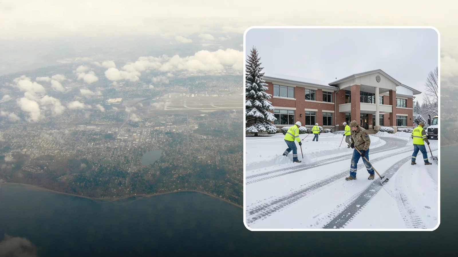 Government Building Snow Removal in Burien, King County, WA - Public buildings must stay open and accessible, so we keep civic entrances, ADA routes, and public parking clear to code.