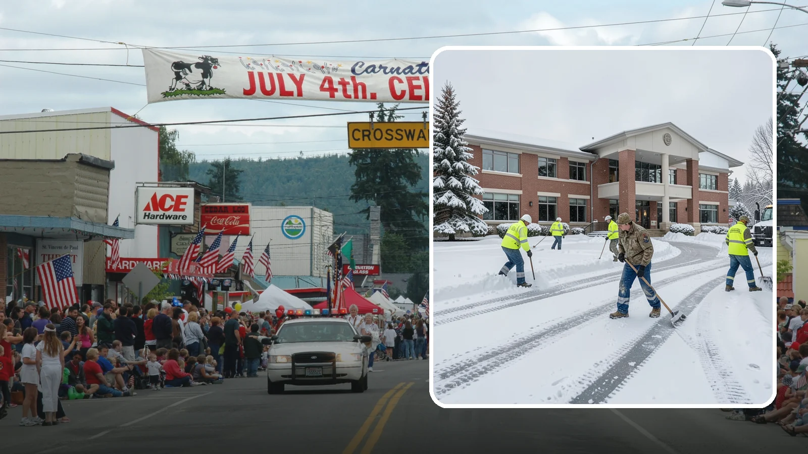 Government Building Snow Removal in Carnation, King County, WA - Public buildings must stay open and accessible, so we keep civic entrances, ADA routes, and public parking clear to code.