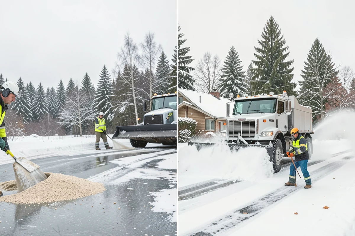 Government Building Snow Removal in Carnation, King County, WA - Identify ADA routes, public entrances, and civic parking