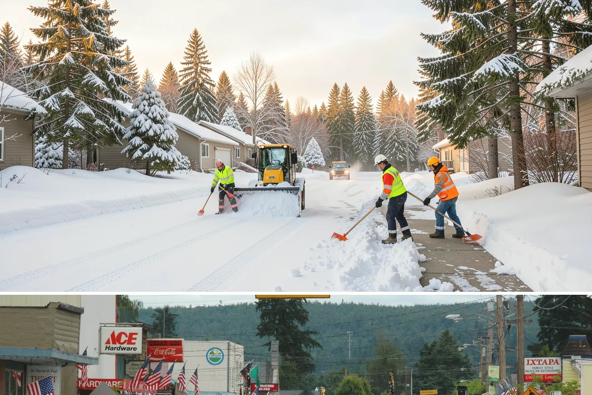 Government Building Snow Removal in Carnation, King County, WA - Civic buildings need coverage November through February whenever lowland snow disrupts public access.