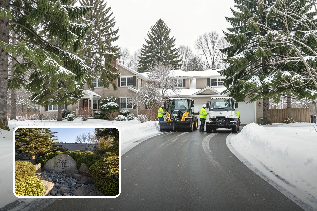 Government Building Snow Removal in Clyde Hill, King County, WA - ADA entrances and accessible routes cleared to standard