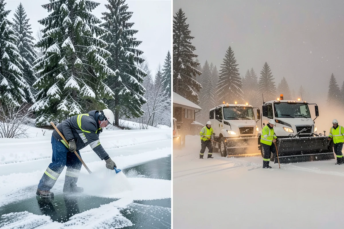 Government Building Snow Removal in Concrete, Skagit County, WA - Identify ADA routes, public entrances, and civic parking