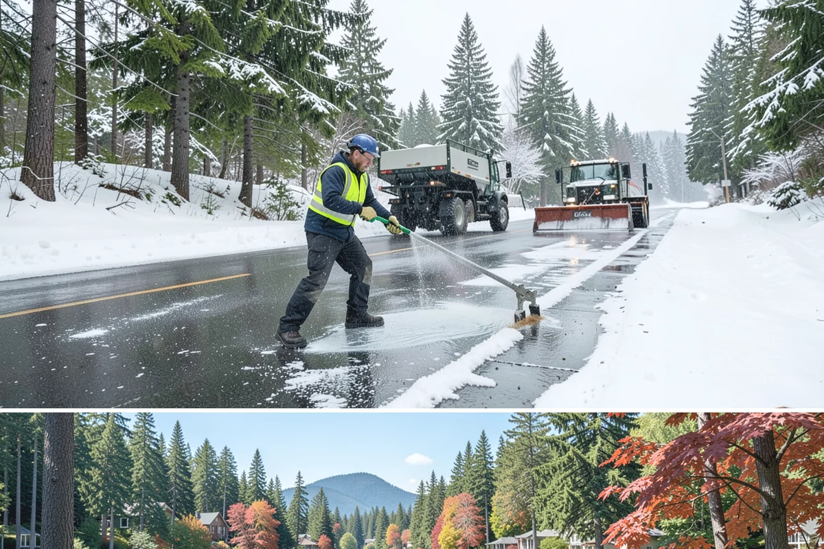 Government Building Snow Removal in Covington, King County, WA - Civic buildings need coverage November through February whenever lowland snow disrupts public access.