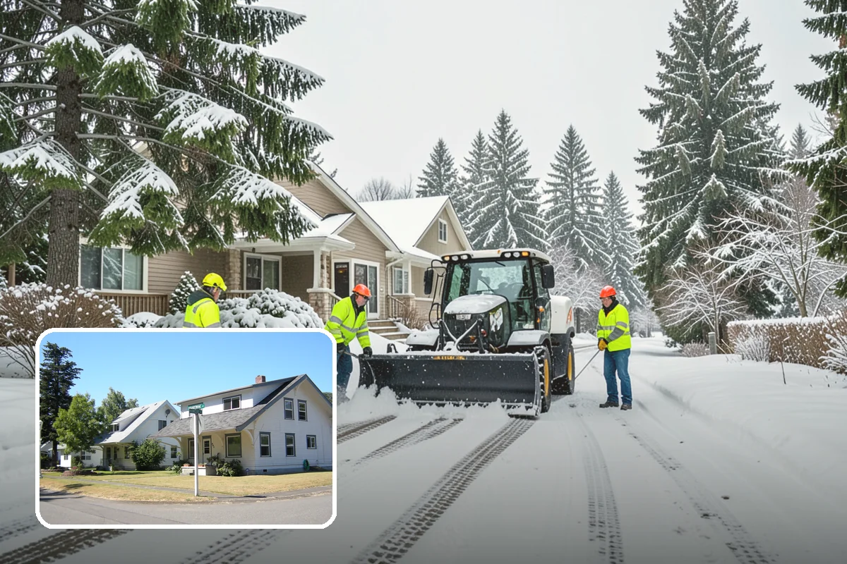 Government Building Snow Removal in DuPont, Pierce County, WA - ADA entrances and accessible routes cleared to standard
