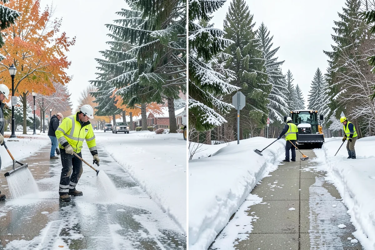 Government Building Snow Removal in DuPont, Pierce County, WA - Identify ADA routes, public entrances, and civic parking