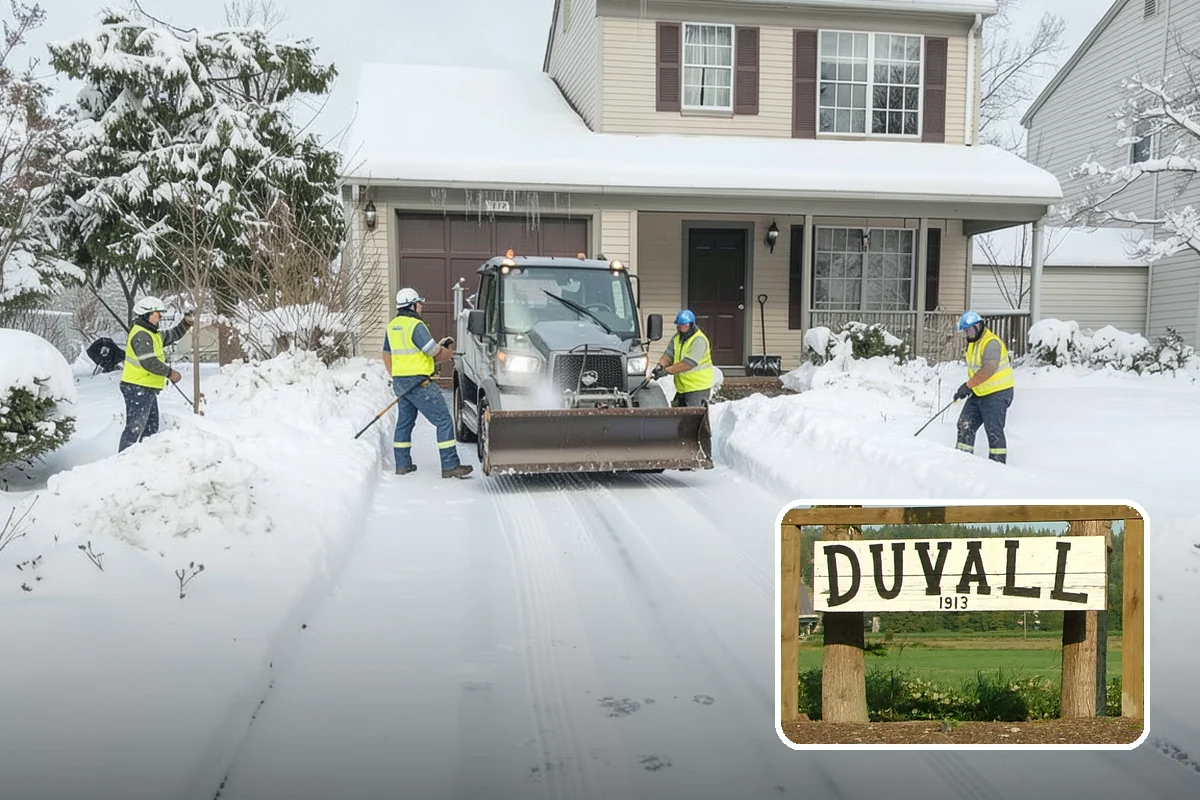 Government Building Snow Removal in Duvall, King County, WA - ADA entrances and accessible routes cleared to standard
