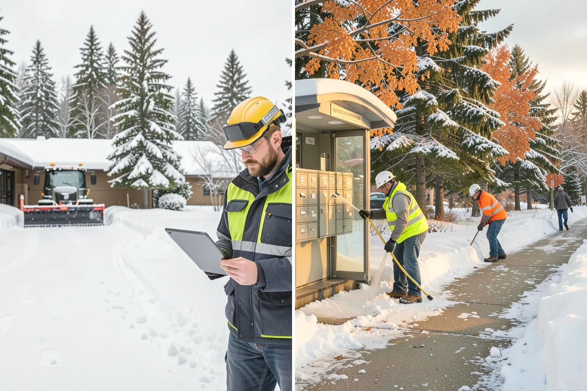 Government Building Snow Removal in Duvall, King County, WA - Identify ADA routes, public entrances, and civic parking