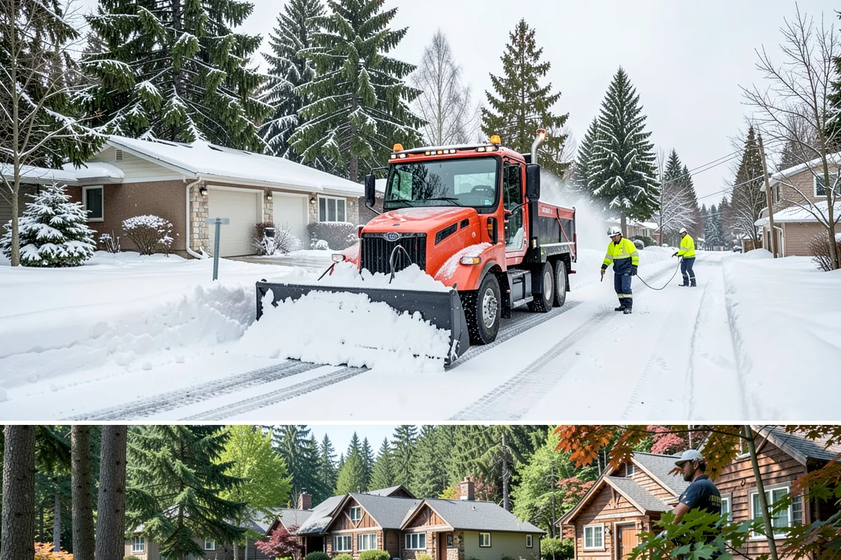 Government Building Snow Removal in Edgewood, Pierce County, WA - Civic buildings need coverage November through February whenever lowland snow disrupts public access.