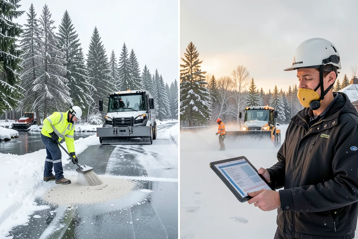 Government Building Snow Removal in Everett, Snohomish County, WA - Identify ADA routes, public entrances, and civic parking