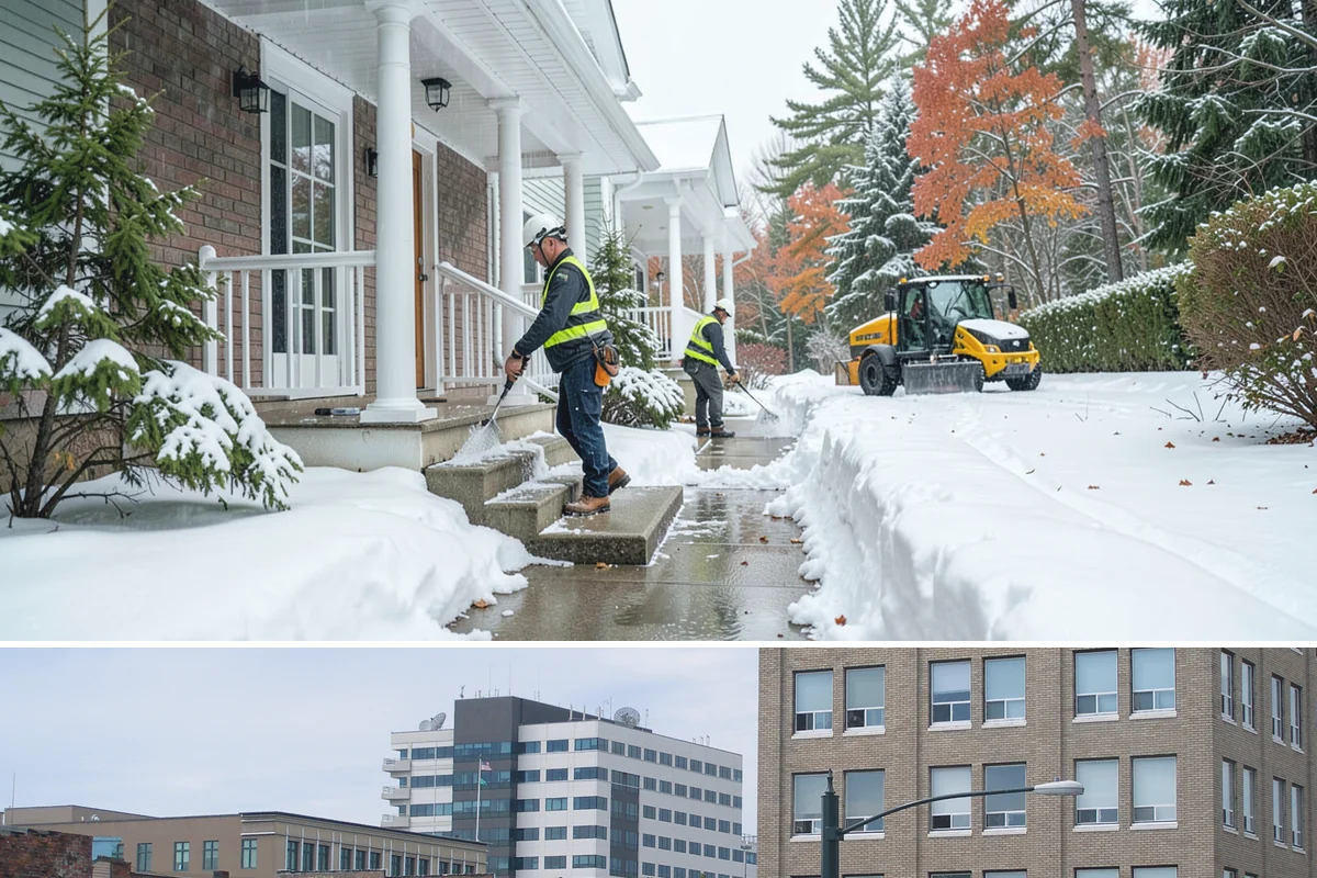 Government Building Snow Removal in Everett, Snohomish County, WA - Civic buildings need coverage November through February whenever lowland snow disrupts public access.