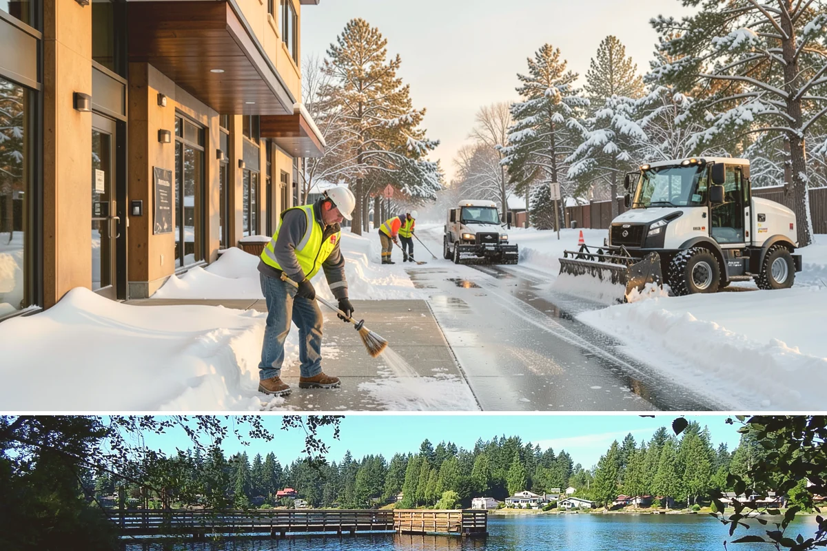Government Building Snow Removal in Federal Way, King County, WA - Civic buildings need coverage November through February whenever lowland snow disrupts public access.