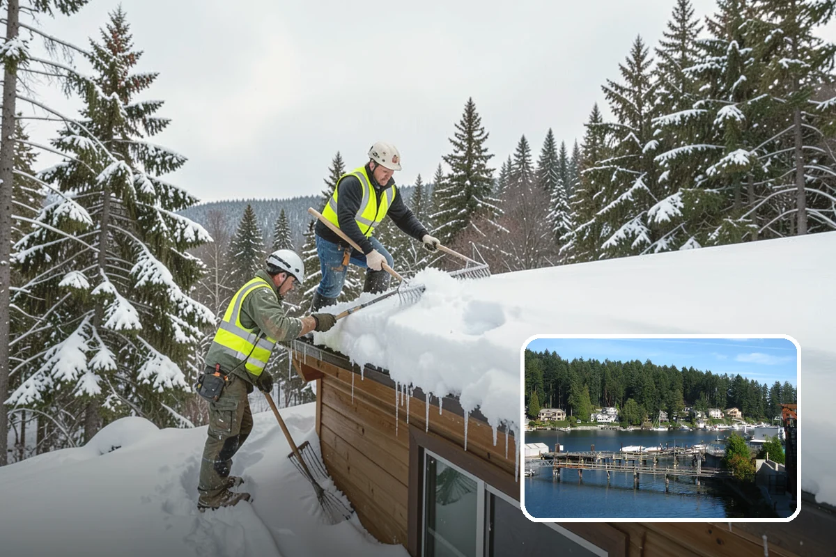 Government Building Snow Removal in Gig Harbor, Pierce County, WA - ADA entrances and accessible routes cleared to standard