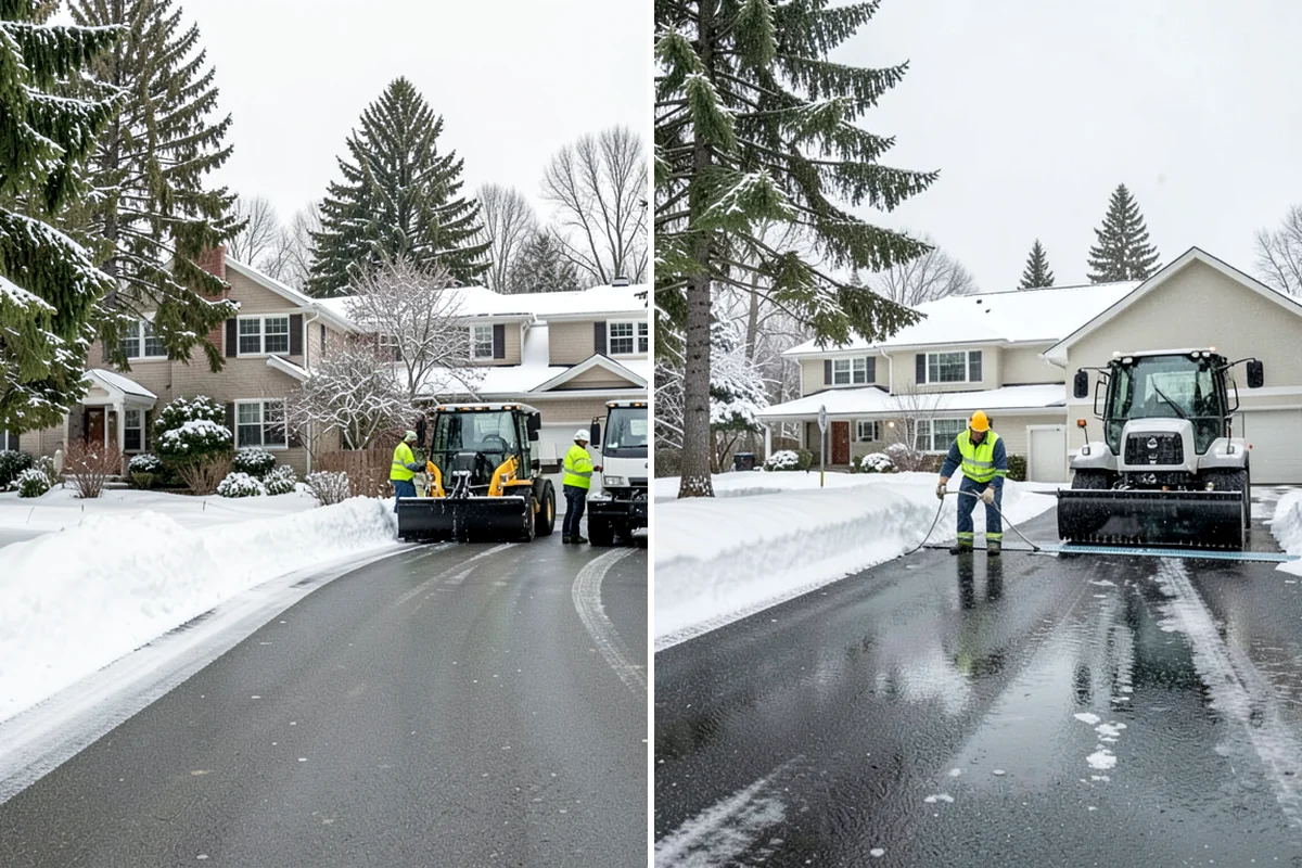 Government Building Snow Removal in Gig Harbor, Pierce County, WA - Identify ADA routes, public entrances, and civic parking