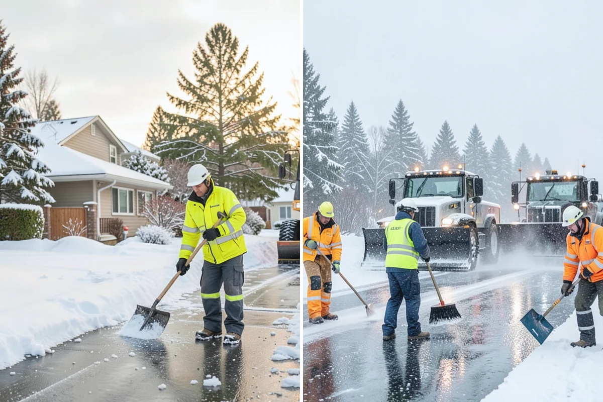 Government Building Snow Removal in Gold Bar, Snohomish County, WA - Identify ADA routes, public entrances, and civic parking