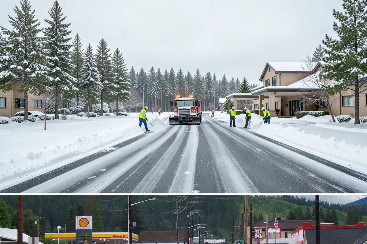 Government Building Snow Removal in Granite Falls, Snohomish County, WA - Civic buildings need coverage November through February whenever lowland snow disrupts public access.