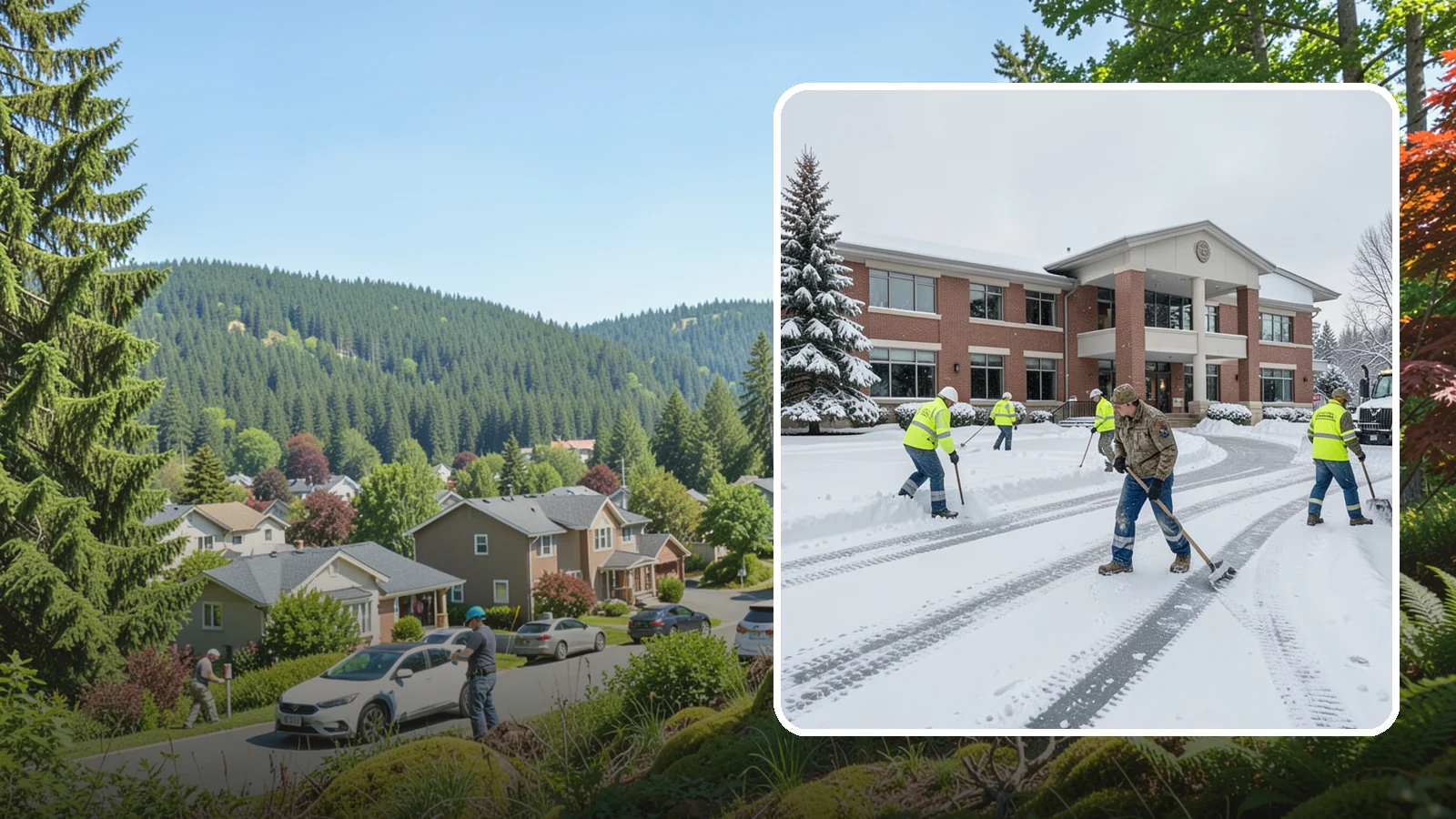 Government Building Snow Removal in Index, Snohomish County, WA - Public buildings must stay open and accessible, so we keep civic entrances, ADA routes, and public parking clear to code.