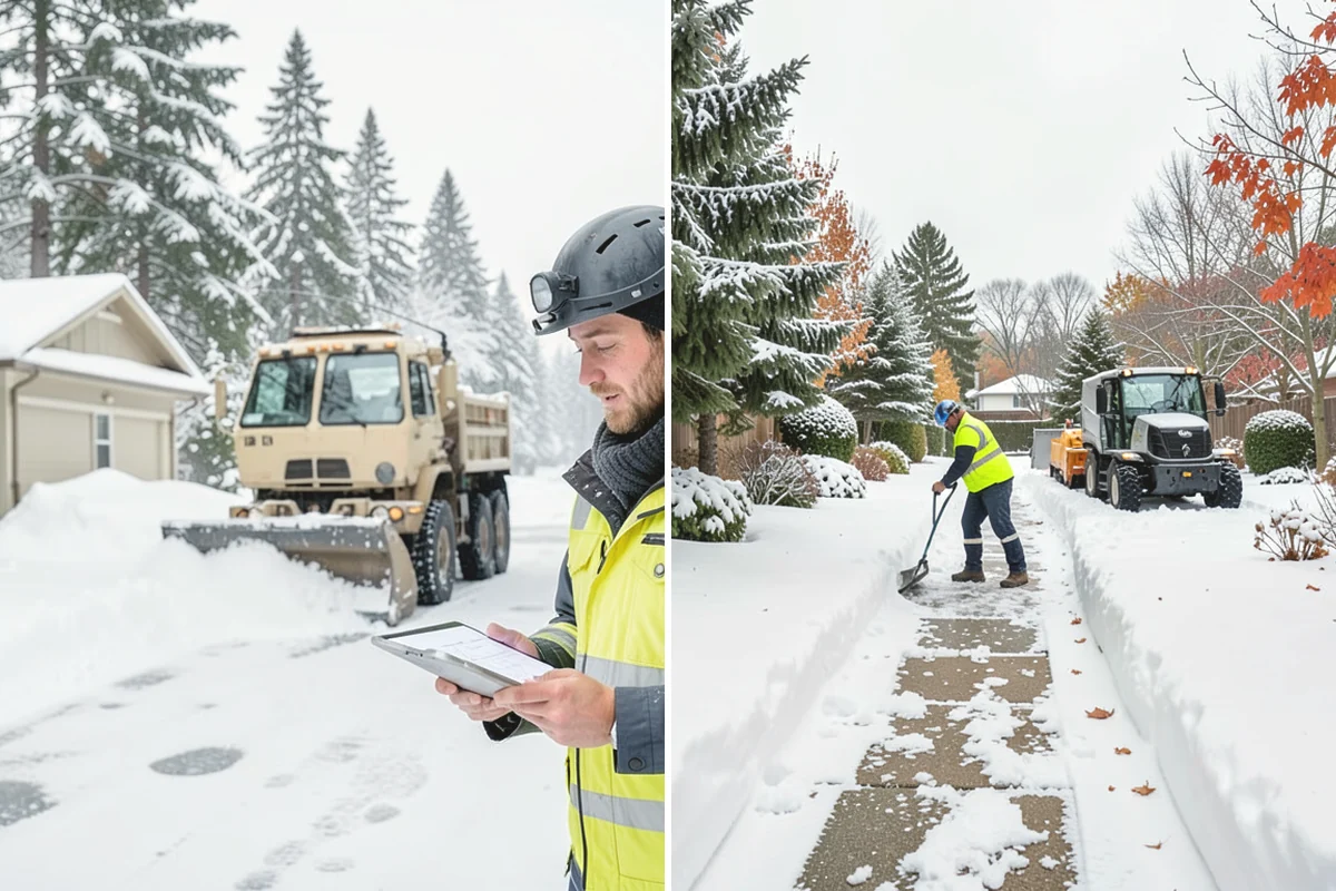 Government Building Snow Removal in Issaquah, King County, WA - Identify ADA routes, public entrances, and civic parking