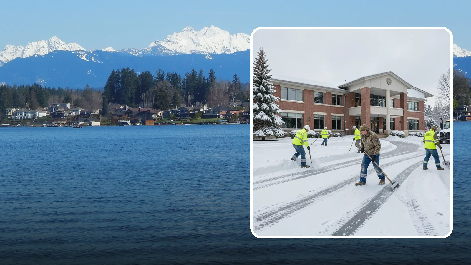 Government Building Snow Removal in Lake Stevens, Snohomish County, WA - Public buildings must stay open and accessible, so we keep civic entrances, ADA routes, and public parking clear to code.
