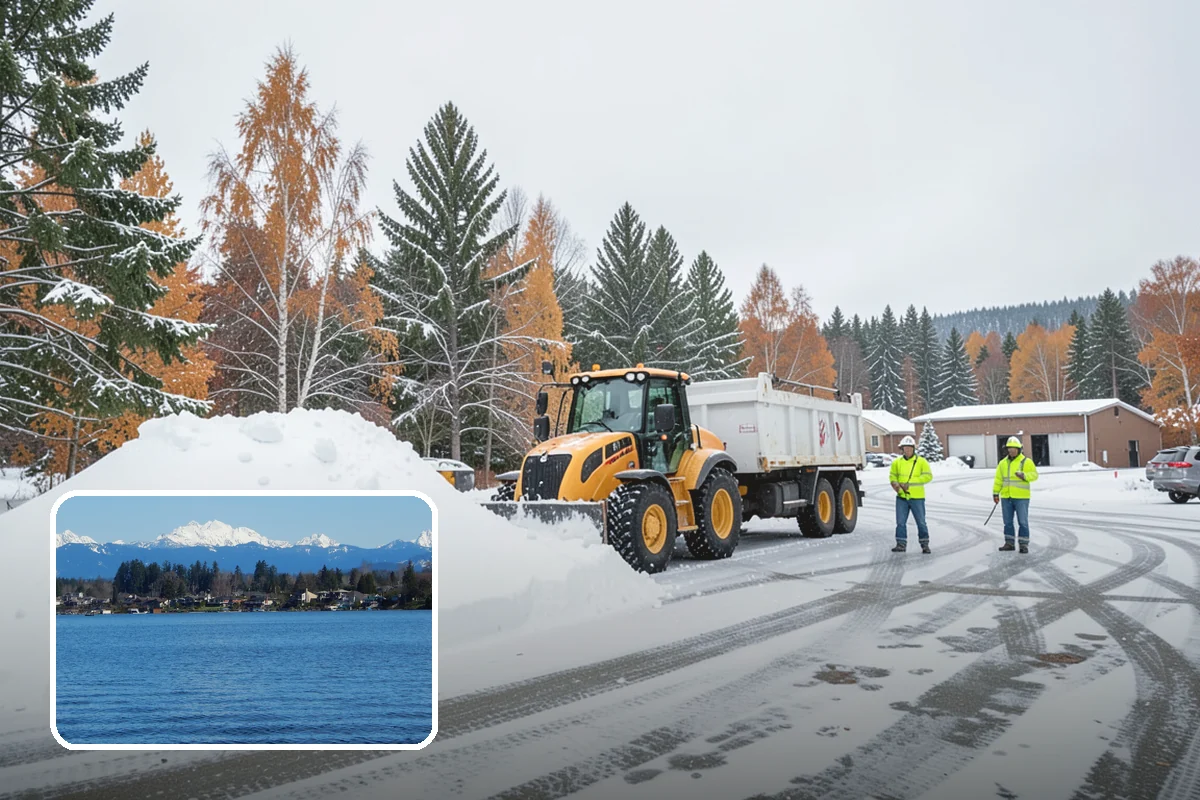 Government Building Snow Removal in Lake Stevens, Snohomish County, WA - ADA entrances and accessible routes cleared to standard