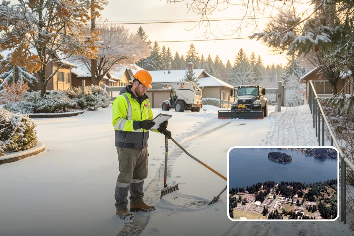 Government Building Snow Removal in Lakewood, Pierce County, WA - ADA entrances and accessible routes cleared to standard