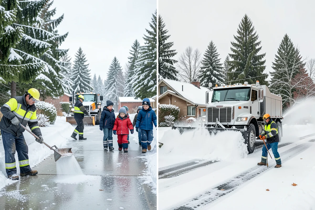Government Building Snow Removal in Lakewood, Pierce County, WA - Identify ADA routes, public entrances, and civic parking