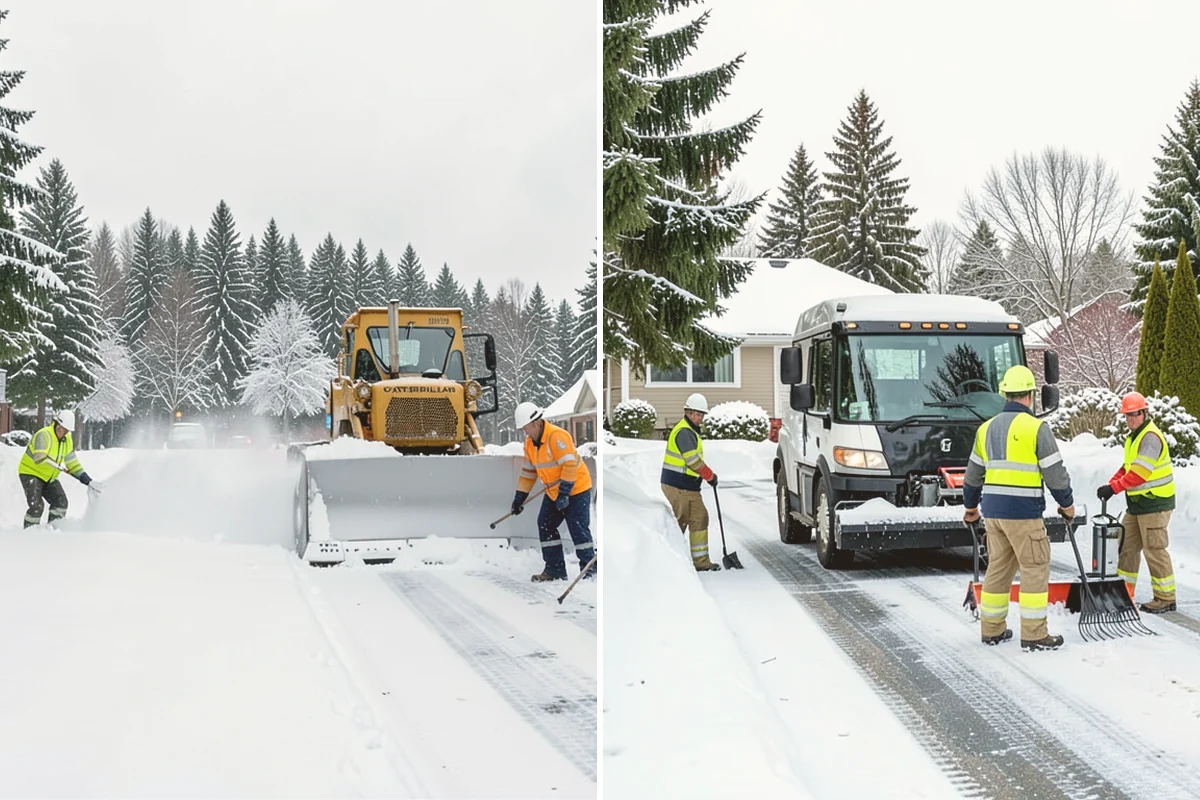 Government Building Snow Removal in Langley, Island County, WA - Identify ADA routes, public entrances, and civic parking